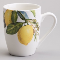 Изображение товара Кружка LEFARD Лемон Три 350 мл фарфор белая универсальная