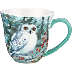 Изображение товара Кружка LEFARD лесная сказка сова 450 мл - оригинальный подарок с декором