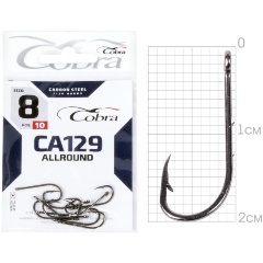 Изображение товара Крючки Cobra ALLROUND CA129 размер 008 10шт.