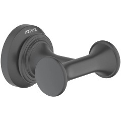 Изображение товара Крючок AQUATEK AQ4502MB КЛАССИК двойной матовый черный латунь