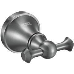 Изображение товара Крючок для ванной комнаты двойной Rose RG1921T, пепельный