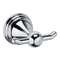 Изображение товара Двойной хромированный крючок Grampus Laguna GR-7805 для влажных помещений