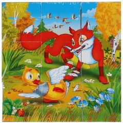 Изображение товара Кубики ИГРАЕМ ВМЕСТЕ 01409 Русские сказки 9 шт