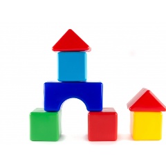 Изображение товара Кубики ПЛАСТМАСТЕР 14023 Стройка (кубик 10х10 см)