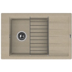 Изображение товара Кухонная мойка Florentina Липси 780Р песочный с плоским крылом и решеткой
