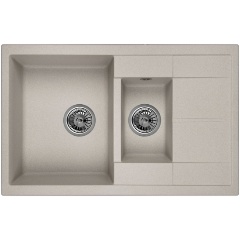 Изображение товара Кухонная мойка GRANULA GR-7802 базальт прямоугольная с двумя чашами