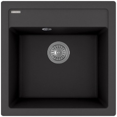 Изображение товара Кухонная мойка Florentina Липси 510 антрацит кварцевый композит врезная