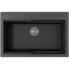 Изображение товара Кухонная мойка Florentina Ромия 770 антрацит кварцевый композит врезная