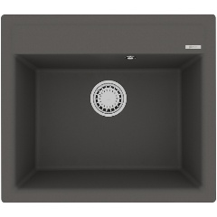 Изображение товара Кухонная мойка Lemark HANKA 570 врезная прямоугольная из кварцгранита цвет: Серый шёлк