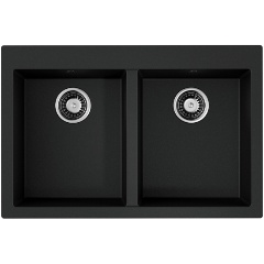 Изображение товара Кухонная мойка Omoikiri Bosen 80-2-BL 4993836 Tetogranit/черный
