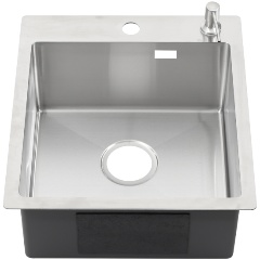 Изображение товара Кухонная мойка R44485HK MELANA ProfLine 3,0/200 САТИН врезная прямоугольная в комплекте с дозатором