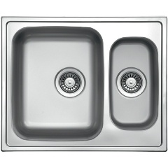 Изображение товара Кухонная мойка TopZero LTP615.500.15.GT8K, нержавеющая сталь (Уценка - У1)