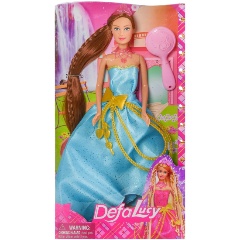 Изображение товара Кукла DEFA 8195d/голубое Lucy Вечернее платье 29 см