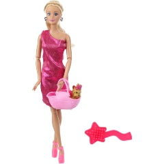 Изображение товара Кукла КАРАПУЗ 66001PET-DG10-S-BB-WOD София с собачкой 29 см