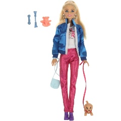 Изображение товара Кукла КАРАПУЗ 66001PET-DG9-S-BB София с собакой 29 см