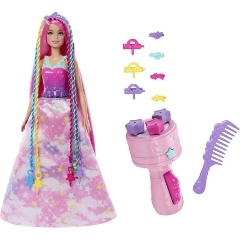 Изображение товара Игровой набор JCW55 BARBIE DREAMTOPIA с плетеными волосами и аксессуарами