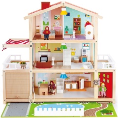 Изображение товара Кукольный семейный особняк Hape E3405_HP трехэтажный игровая мебель для кукол
