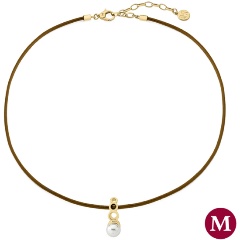 Изображение товара Кулон на кожаном шнурке Majorica 14442.01.1.000.010.1