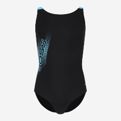 Изображение товара Детский купальник Joss черный голубой размер 128 для девочек