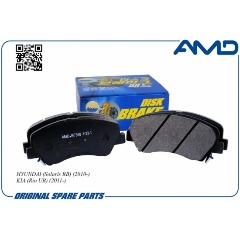 Изображение товара Колодки тормозные передние L AMD для HYUNDAI Solaris 10-, 4 шт, AMD.BF358