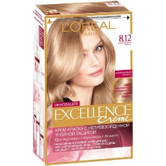 Изображение товара Крем-краска для волос L'OREAL Excellence тон 8.12 Мистический блонд