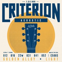 Изображение товара Струны для акустической гитары La Bella 12-52, 6 шт., C500S