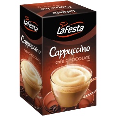 Изображение товара Растворимый напиток LA FESTA "Капучино" Шоколадный 125 г (12,5 г х 10 сашет)