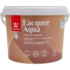 Изображение товара Лак полуглянцевый Tikkurila Lacquer Aqua 2,7 л бесцветный акриловый для внутренних работ