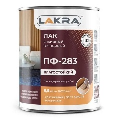 Изображение товара Лак алкидный ПФ-283 Лакра (0,8 кг)