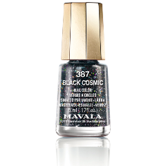 Изображение товара Мавала Black Cosmic лак для ногтей черный с блестками 5 мл