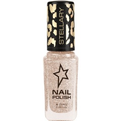 Изображение товара Лак для ногтей STELLARY стойкое глянцевое покрытие для легкого нанесения, тон 101 светло-бежевый с блестками, 8 мл