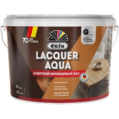 Изображение товара Лак интерьерный Dufa Lacquer Aqua полуглянцевый 2,7 л.