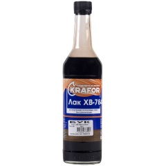 Изображение товара Лак ХВ-784 быстросохнущий Krafor, глянцевый, 0,5 л, бук