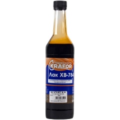 Изображение товара Лак ХВ-784 быстросохнущий Krafor, глянцевый, 0,5 л, клен