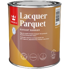 Изображение товара Лак паркетный глянцевый Lacquer Parquet (Лакер Паркет) TIKKURILA 0,9 л бесцветный (база EP)