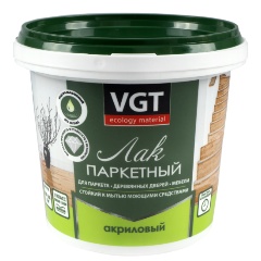 Изображение товара Паркетный лак VGT (ВГТ), акриловый, матовый, 0,9 кг