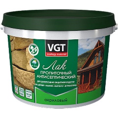 Изображение товара Лак пропиточный с антисептиком для дерева и камня VGT (ВГТ), акриловый, 2,2 кг, палисандр