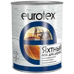 Изображение товара Лак яхтный Eurotex, алкидно-уретановый, полуматовый, 0,75 л