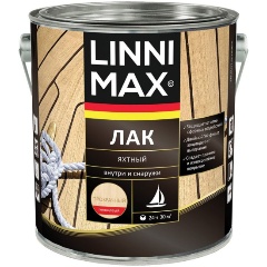 Изображение товара Лак яхтный Linnimax, алкидно-уретановый, глянцевый, 2,5 л