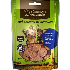 Изображение товара Лакомство для собак мини-пород из ягненка 55 г ДЕРЕВЕНСКИЕ ЛАКОМСТВА