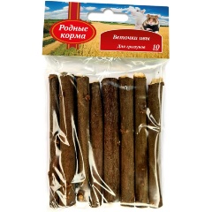 Изображение товара Лакомство для грызунов РОДНЫЕ КОРМА веточки ивы 10 шт х 10 см 35 г