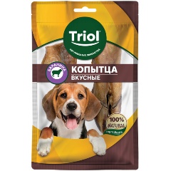 Изображение товара Лакомство для собак Triol Копытца бараньи вкусные, 65г