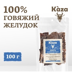 Изображение товара Лакомство для собак Kaza говяжий желудок рубец полоски 100г натуральное угощение