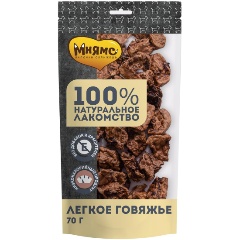 Изображение товара Лакомство Мнямс для собак Легкое говяжье 70г