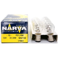 Изображение товара Лампа автомобильная NARVA P21/4W BAZ15d 12V, 1шт, 178813000