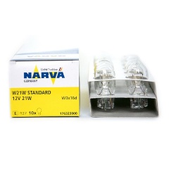 Изображение товара Лампа автомобильная NARVA W21W W3x16d 12V, 1шт, 176323000