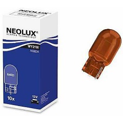 Изображение товара Лампа автомобильная NEOLUX Yellow WY21W WX3x16d 12V, 1шт, N582A
