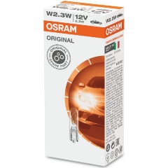 Изображение товара Лампа автомобильная OSRAM W2.3W (W2*4.6d) 12V, 1шт, 2723