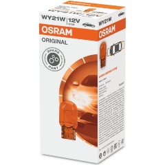 Изображение товара Лампа автомобильная OSRAM Yellow WY21W W3x16d 12V, 1шт, 7504
