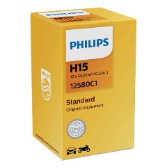 Изображение товара Лампа автомобильная PHILIPS H15 55W PGJ23t-1 12V, 1шт, 12580C1